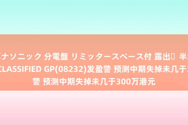 パナソニック 分電盤 リミッタースペース付 露出・半埋込両用形 CLASSIFIED GP(08232)发盈警 预测中期失掉未几于300万港元