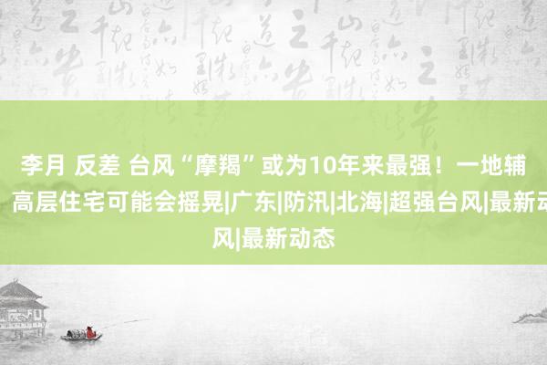 李月 反差 台风“摩羯”或为10年来最强！一地辅导：高层住宅可能会摇晃|广东|防汛|北海|超强台风|最新动态